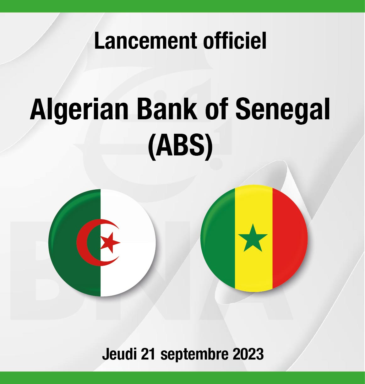 Inauguration de l’Algerian Bank of Senegal