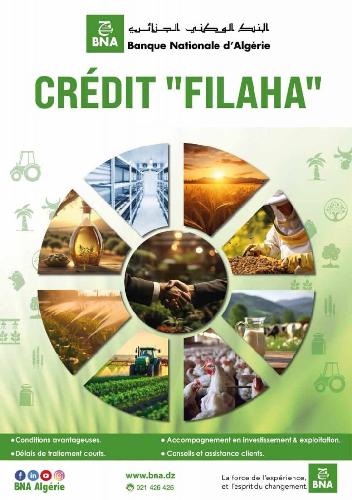 La BNA lance son nouveau produit « Crédit FILAHA »